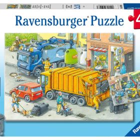 Ravensburger 050963 2x24 Parça Çöp Kamyonu Puzzle