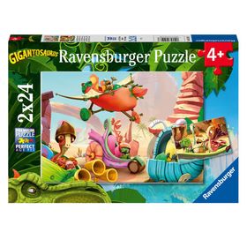 Ravensburger 051267 2x24 Parça Puzzle Gigantosaurus