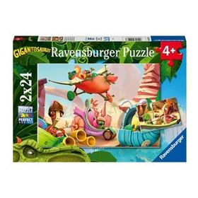 Ravensburger 051267 2x24 Parça Puzzle Gigantosaurus