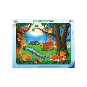Ravensburger 051465 35 Parça Büyük Çerçeveli Hayvancıklar Puzzle