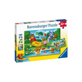Ravensburger 052479 Ayı Ailesi Kampta 2X24 Parça Puzzle