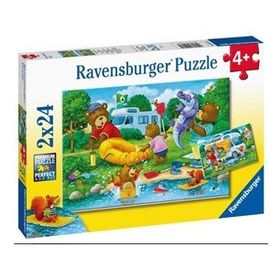 Ravensburger 052479 Ayı Ailesi Kampta 2X24 Parça Puzzle