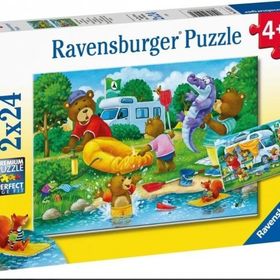 Ravensburger 052479 Ayı Ailesi Kampta 2X24 Parça Puzzle