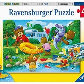Ravensburger 052479 Ayı Ailesi Kampta 2X24 Parça Puzzle