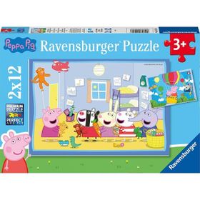 Ravensburger 055746 Peppa Pig Macerada 2x12 Parçalı Puzzle