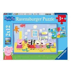 Ravensburger 055746 Peppa Pig Macerada 2x12 Parçalı Puzzle