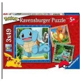 Ravensburger 055869 3x49 Parça Pokemon Puzzle