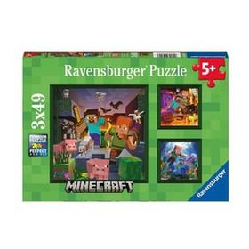 Ravensburger 056217 Minecraft 3x49 Parça Puzzle