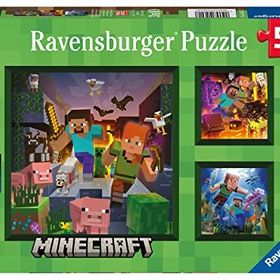 Ravensburger 056217 Minecraft 3x49 Parça Puzzle
