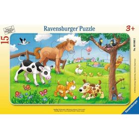 Ravensburger 060665 15 Parça Cuddly Friends Puzzle