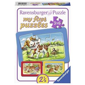 Ravensburger 070626 3X6 Parça Animal Friends Puzzle