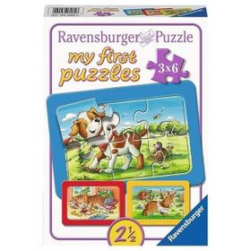 Ravensburger 070626 3X6 Parça Animal Friends Puzzle