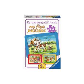Ravensburger 070626 3X6 Parça Animal Friends Puzzle
