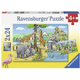 Ravensburger 078066 Zoo 2x24 Parça Puzzle
