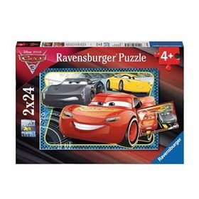 Ravensburger 078165 WD Cars 2x24 Parça Puzzle