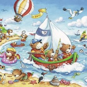 Ravensburger 078295 Seaside Holiday 2x24 Parça Puzzle