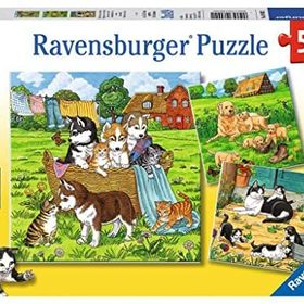 Ravensburger 080021 3X49 Parça Tatlı Hayvancıklar Puzzle