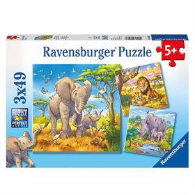 Ravensburger 080038 3x49 Parça Wild Animals Puzzle