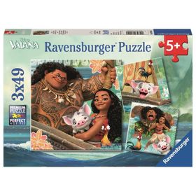 Ravensburger 080045 Moana 3X49 Parça Puzzle