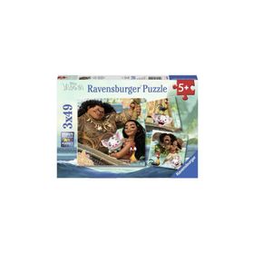 Ravensburger 080045 Moana 3X49 Parça Puzzle