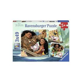 Ravensburger 080045 Moana 3X49 Parça Puzzle