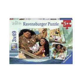 Ravensburger 080045 Moana 3X49 Parça Puzzle