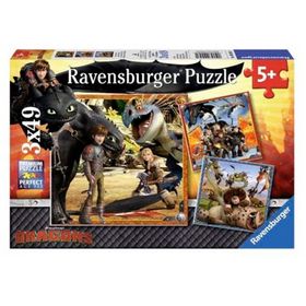 Ravensburger 080649 3x49 Parçalı Dragons Puzzle