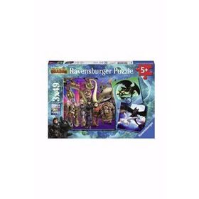 Ravensburger 080649 3x49 Parçalı Dragons Puzzle