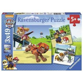 Ravensburger 092390 3x49 Parça Paw Petrol Puzzle