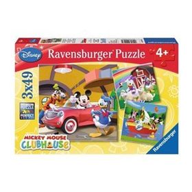 Ravensburger 092475 Mickey Club House 3X49 Parçalı Puzzle