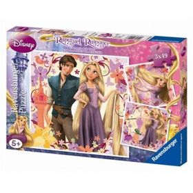Ravensburger 093465 Rapunzel 3x49 Parça Puzzle