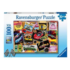 Ravensburger 128990 100 Parça Yarış Arabaları Çocuk Puzzle