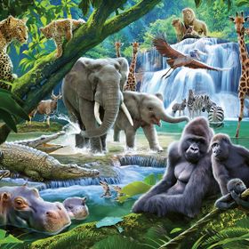 Ravensburger 129706 100 Parça Puzzle Vahşi Hayvanlar
