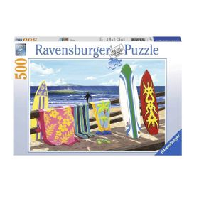 Ravensburger 142149 Sahilde Surfler 500 Parça Puzzle