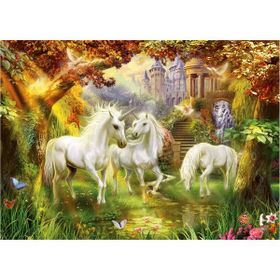 Ravensburger 159925 1000 Parça Ormanda Atlar Puzzle