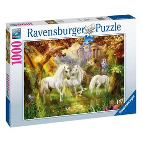 Ravensburger 159925 1000 Parça Ormanda Atlar Puzzle