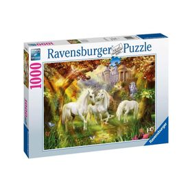 Ravensburger 159925 1000 Parça Ormanda Atlar Puzzle