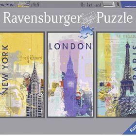 Ravensburger 163298 Dünya Şehirleri 3X500 Parçalı Puzzle
