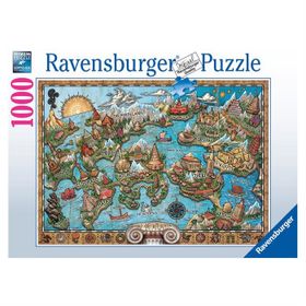 Ravensburger 167289 1000 Parça Gizemli Atlantis Puzzle