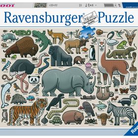 Ravensburger 168071 1000 Parça Vahşi Hayvan Puzzle
