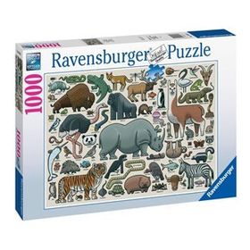 Ravensburger 168071 1000 Parça Vahşi Hayvan Puzzle