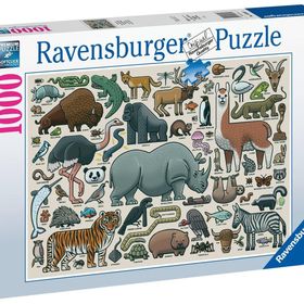 Ravensburger 168071 1000 Parça Vahşi Hayvan Puzzle