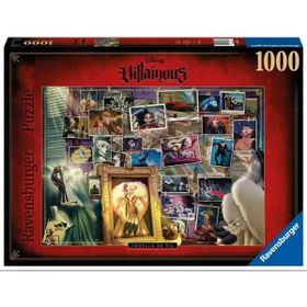 Ravensburger 168866 Disney Villains Cruella De Vil Renkli 1000 Parçalı Puzzle