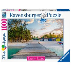 Ravensburger 169122 1000 Parça Çok Renkli Maldivler Puzzle