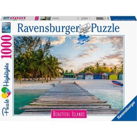 Ravensburger 169122 1000 Parça Çok Renkli Maldivler Puzzle