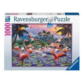 Ravensburger 170821 1000 Parça Pembe Flamingolar Puzzle