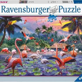 Ravensburger 170821 1000 Parça Pembe Flamingolar Puzzle
