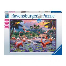 Ravensburger 170821 1000 Parça Pembe Flamingolar Puzzle