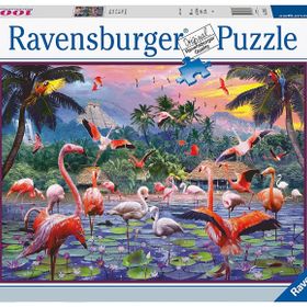 Ravensburger 170821 Pembe Flamingolar 1000 Parçalı Puzzle