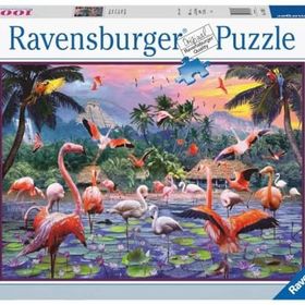 Ravensburger 170821 Pembe Flamingolar 1000 Parçalı Puzzle